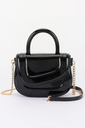 The Glossy Patent Top Handle Bag