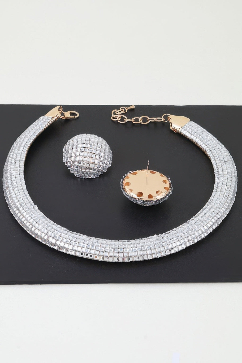 The Tribeca Disco Choker & Earring Set
