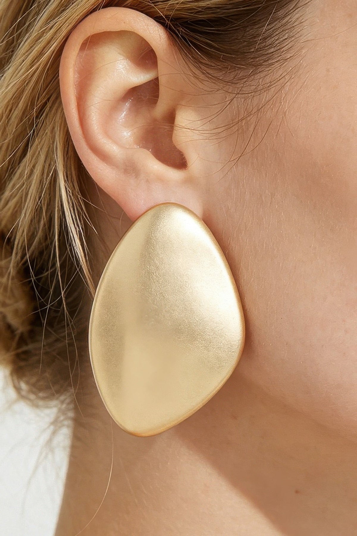 The Soho Matte Teardrop Drop Earrings