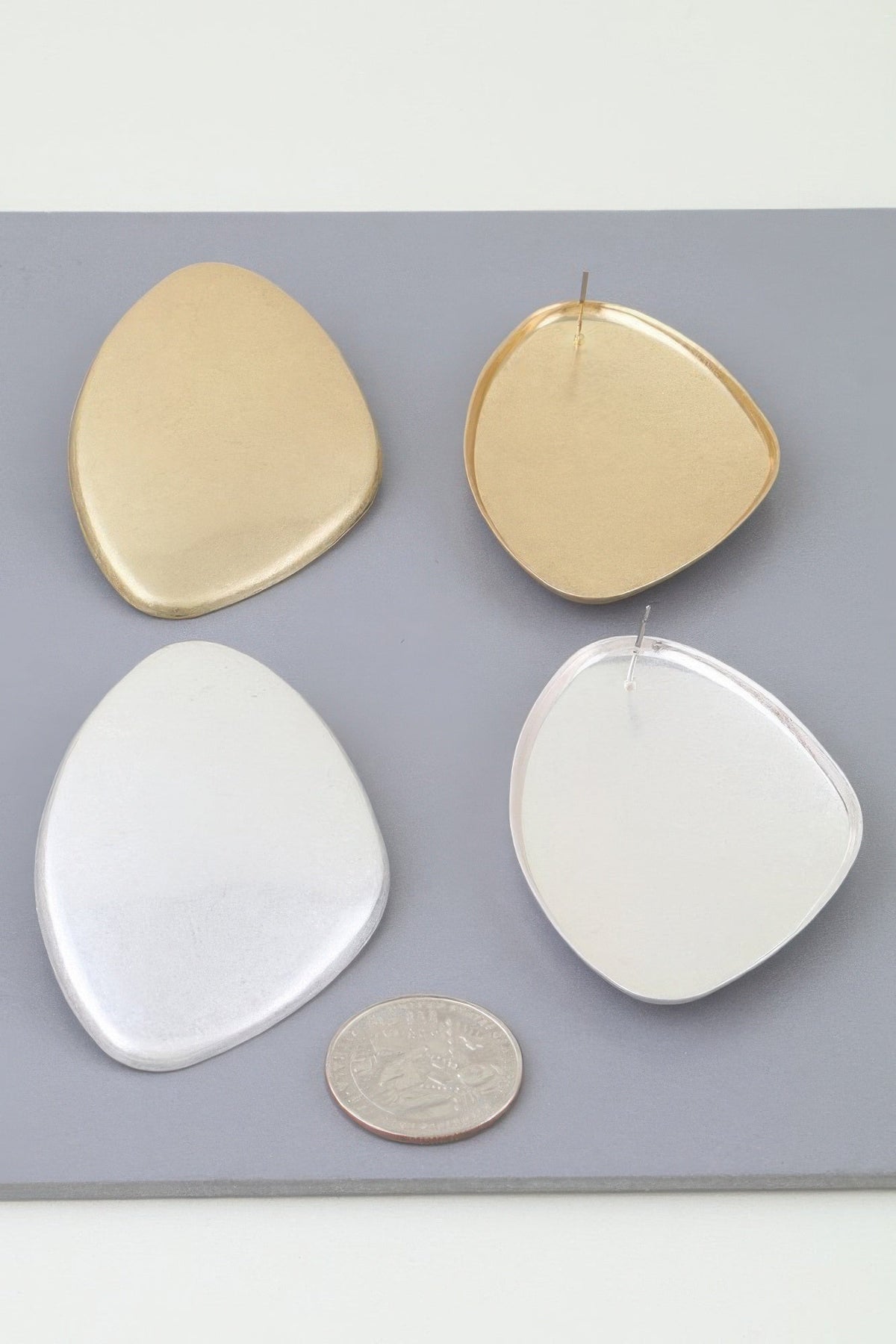 The Soho Matte Teardrop Drop Earrings