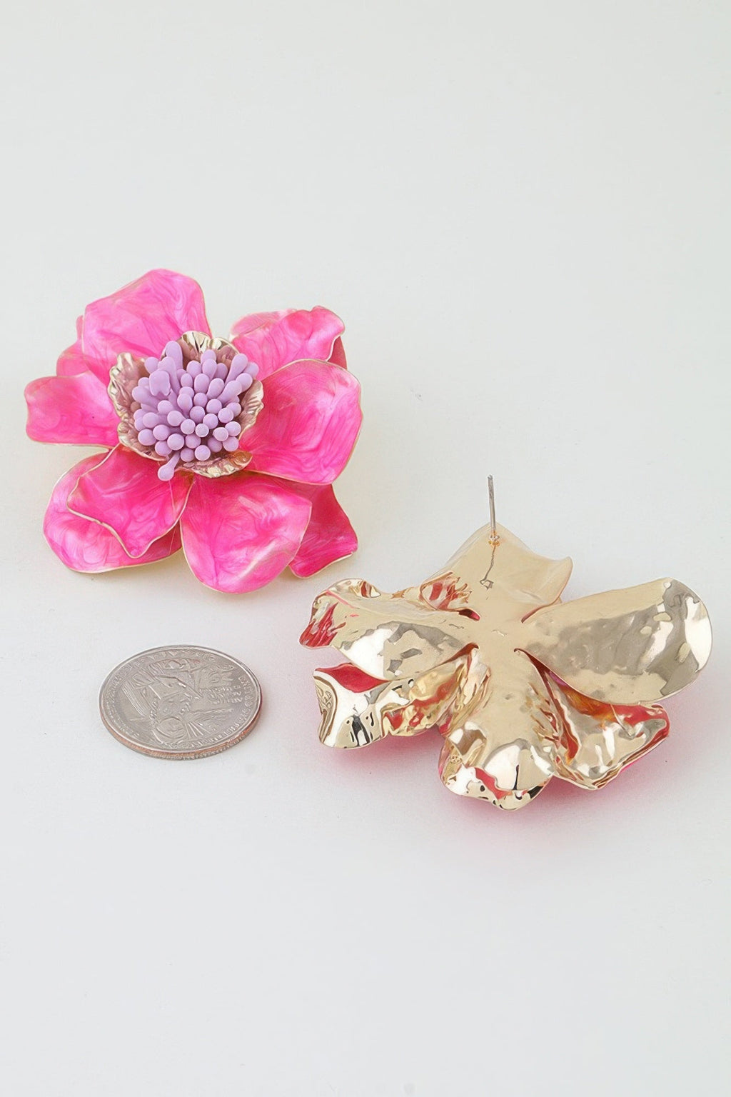 The Soho Bloom Marble Flower Earrings
