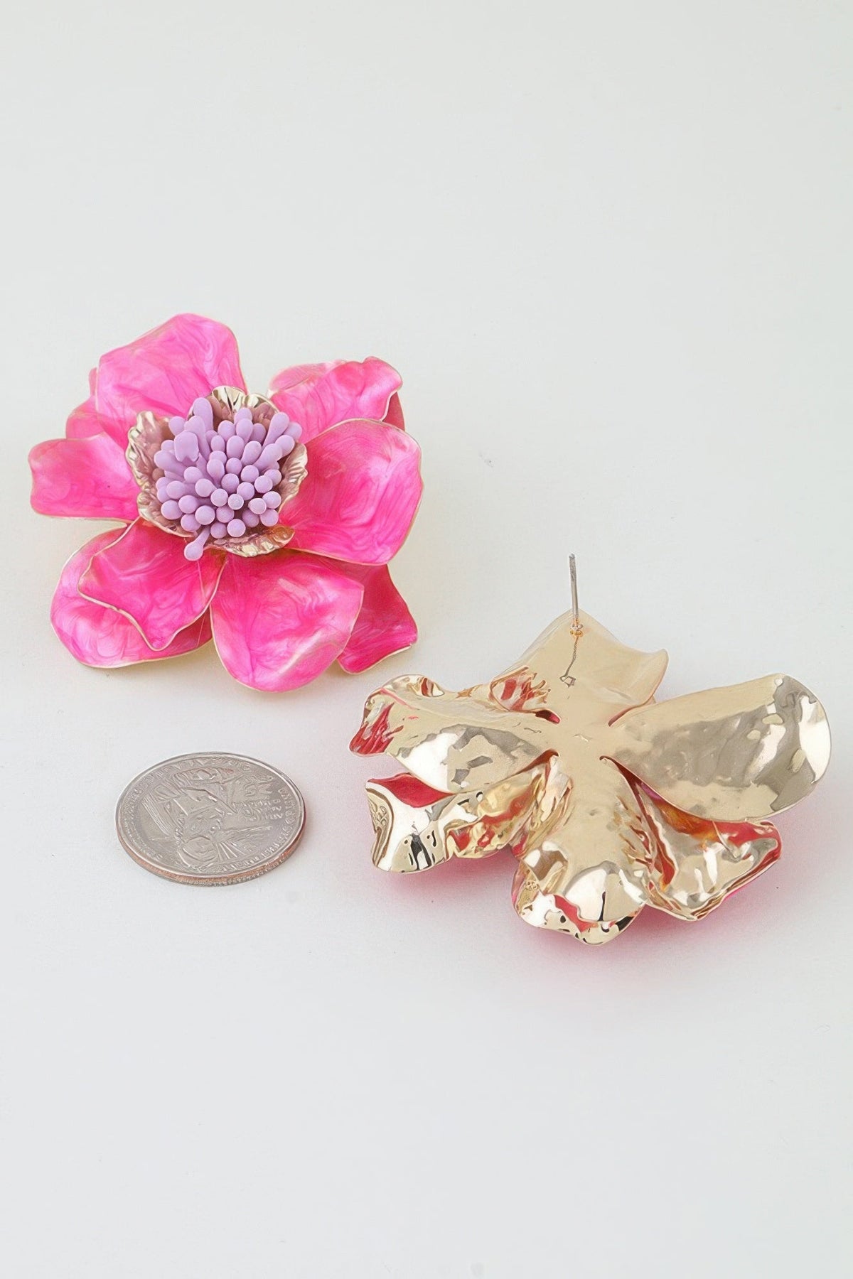The Soho Bloom Marble Flower Earrings