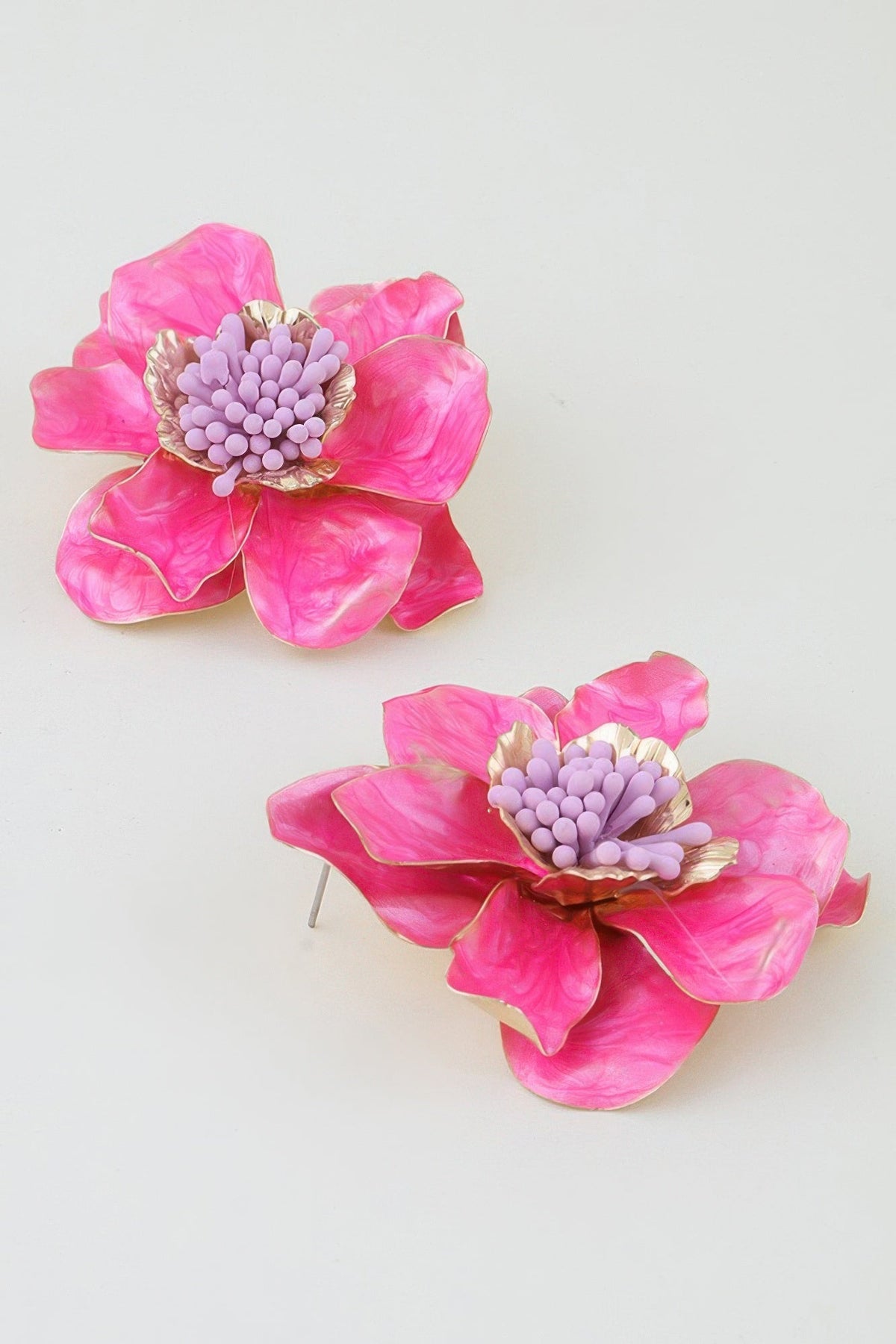 The Soho Bloom Marble Flower Earrings