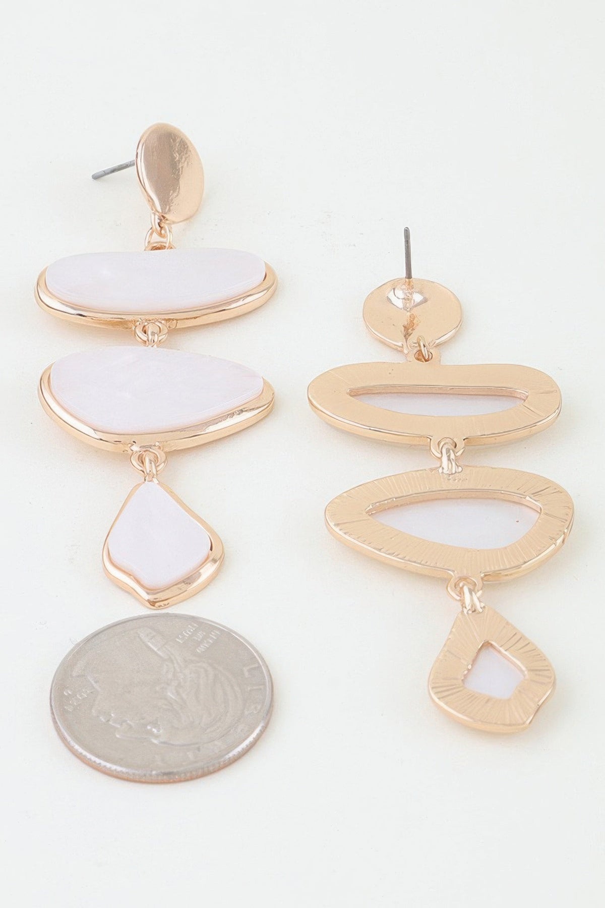 The Tribeca Cascading Marble Drop Earrings