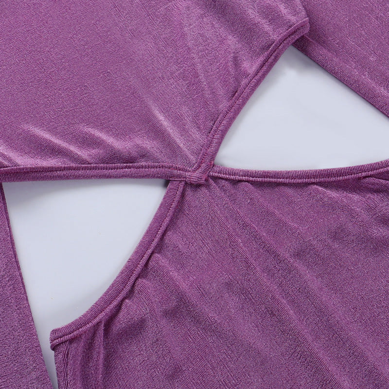 The Afterhours Muse Long-Sleeve Cutout Mini Dress