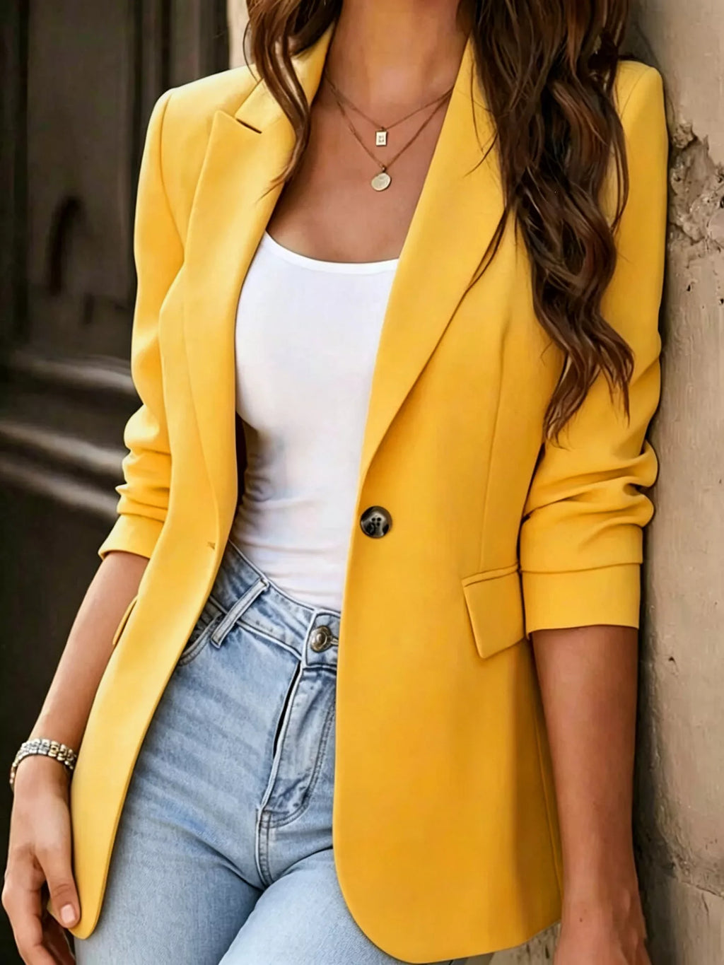 The Office Hours Single-Button Blazer