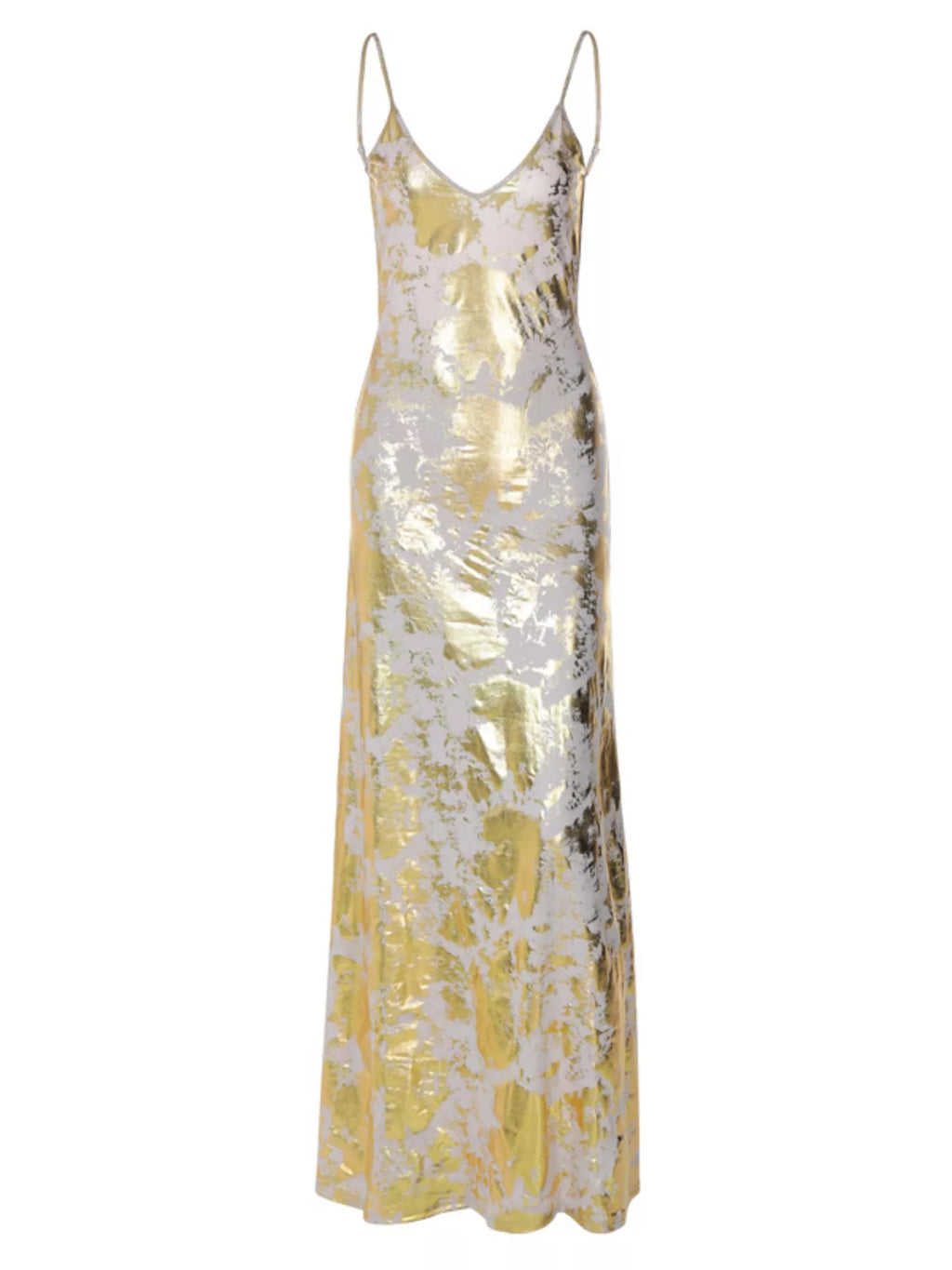 The Gilded Hour Backless Maxi Dress