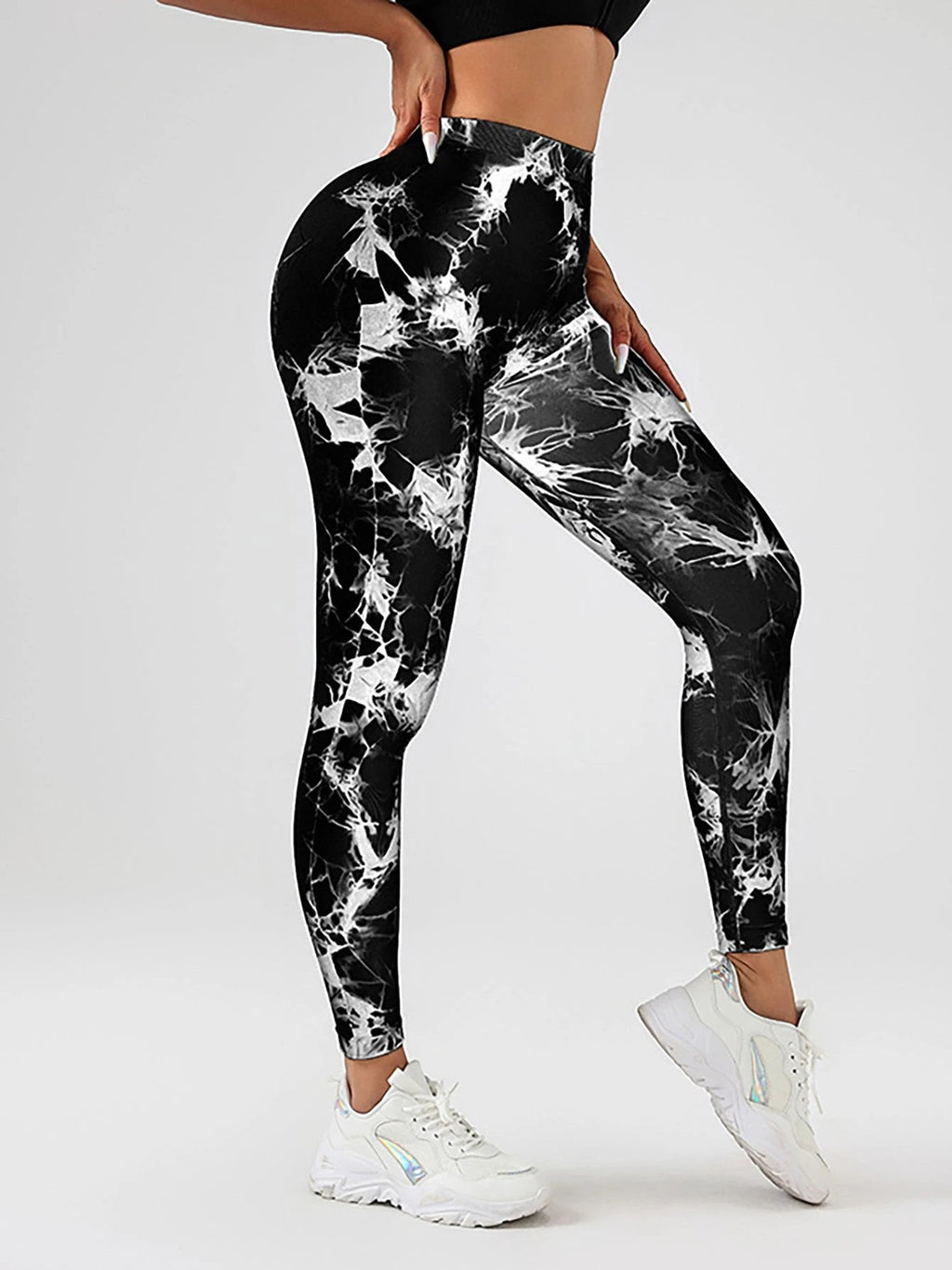 The Studio Marble High-Waist Leggings