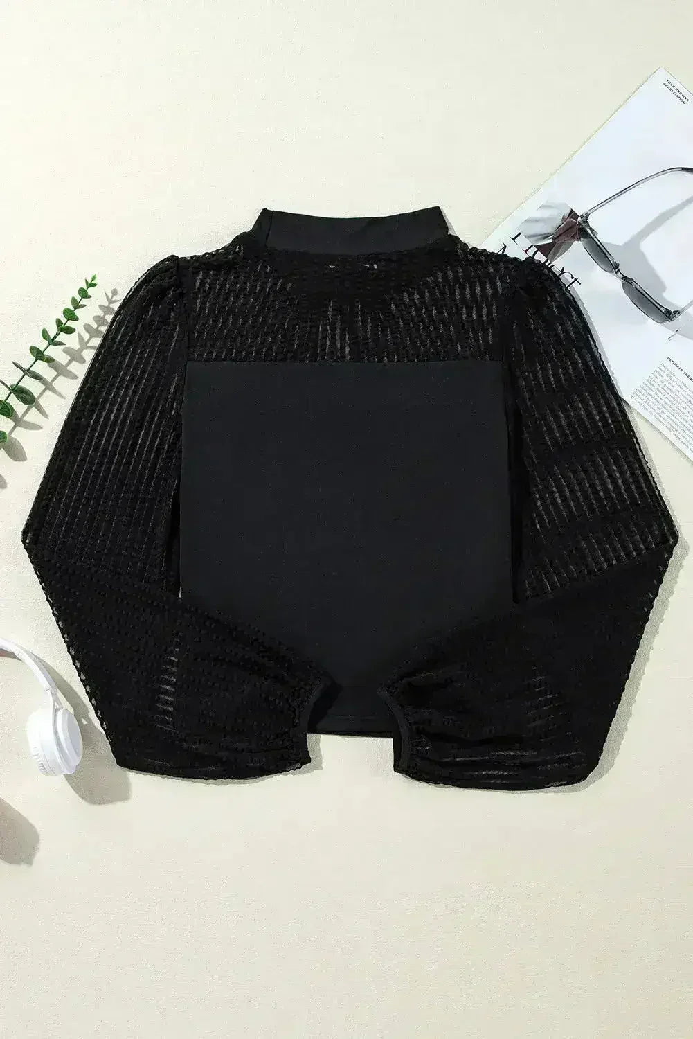The Effortless Chic Mock Neck Blouse
