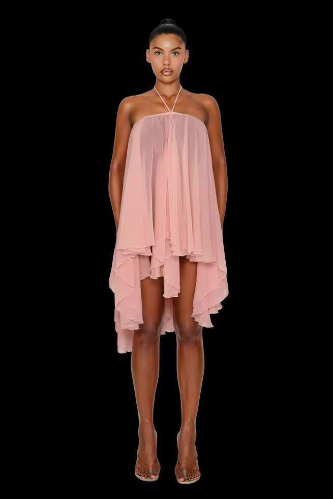 The Weekend Getaway Halter Tube Top Dress