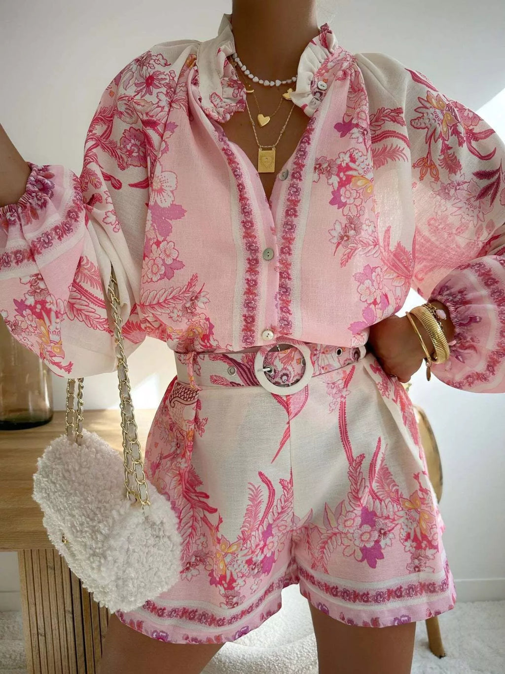 The Bloom Social Floral Shirt & Shorts Set