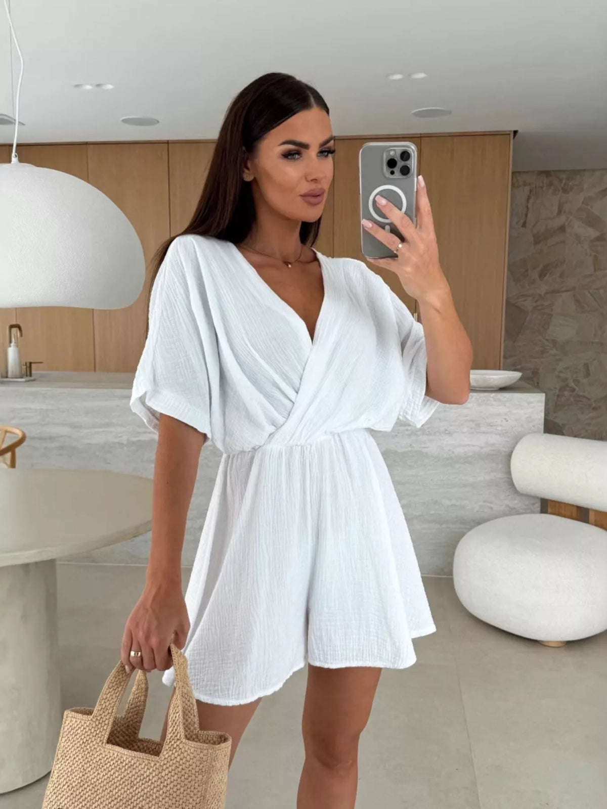 The Weekend Social Surplice Romper
