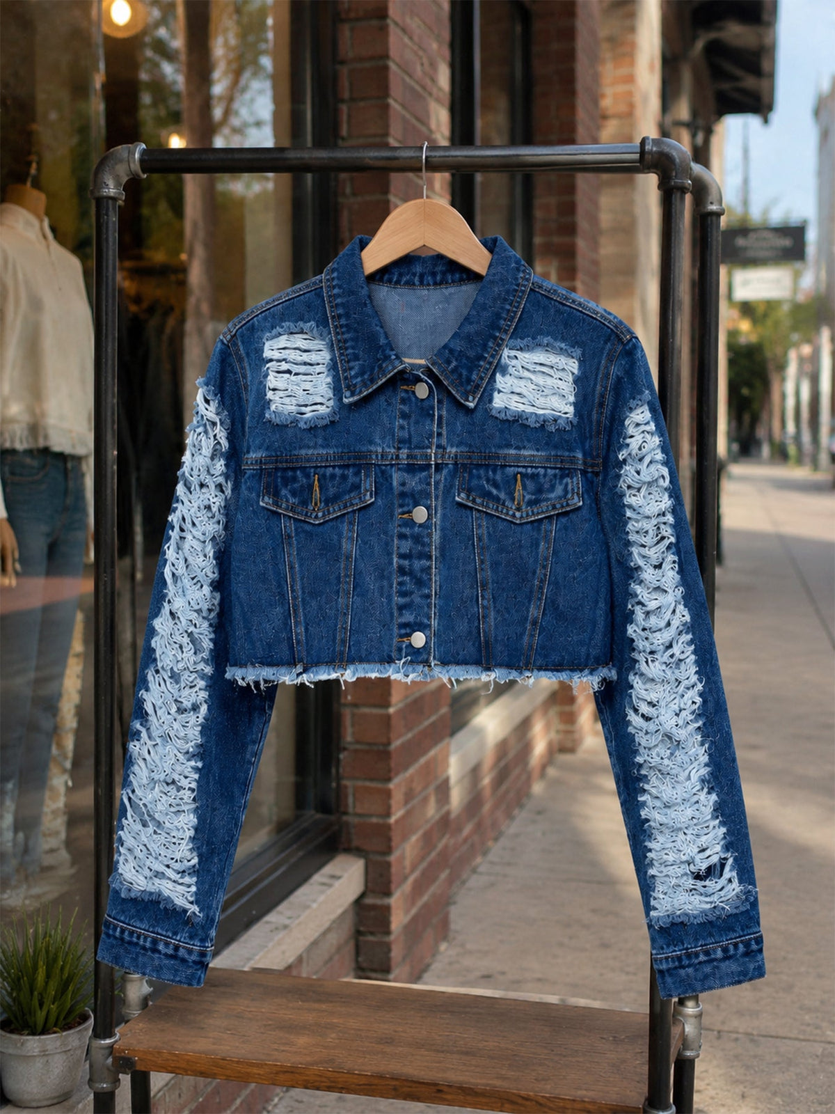 The Vintage Distressed Denim Set
