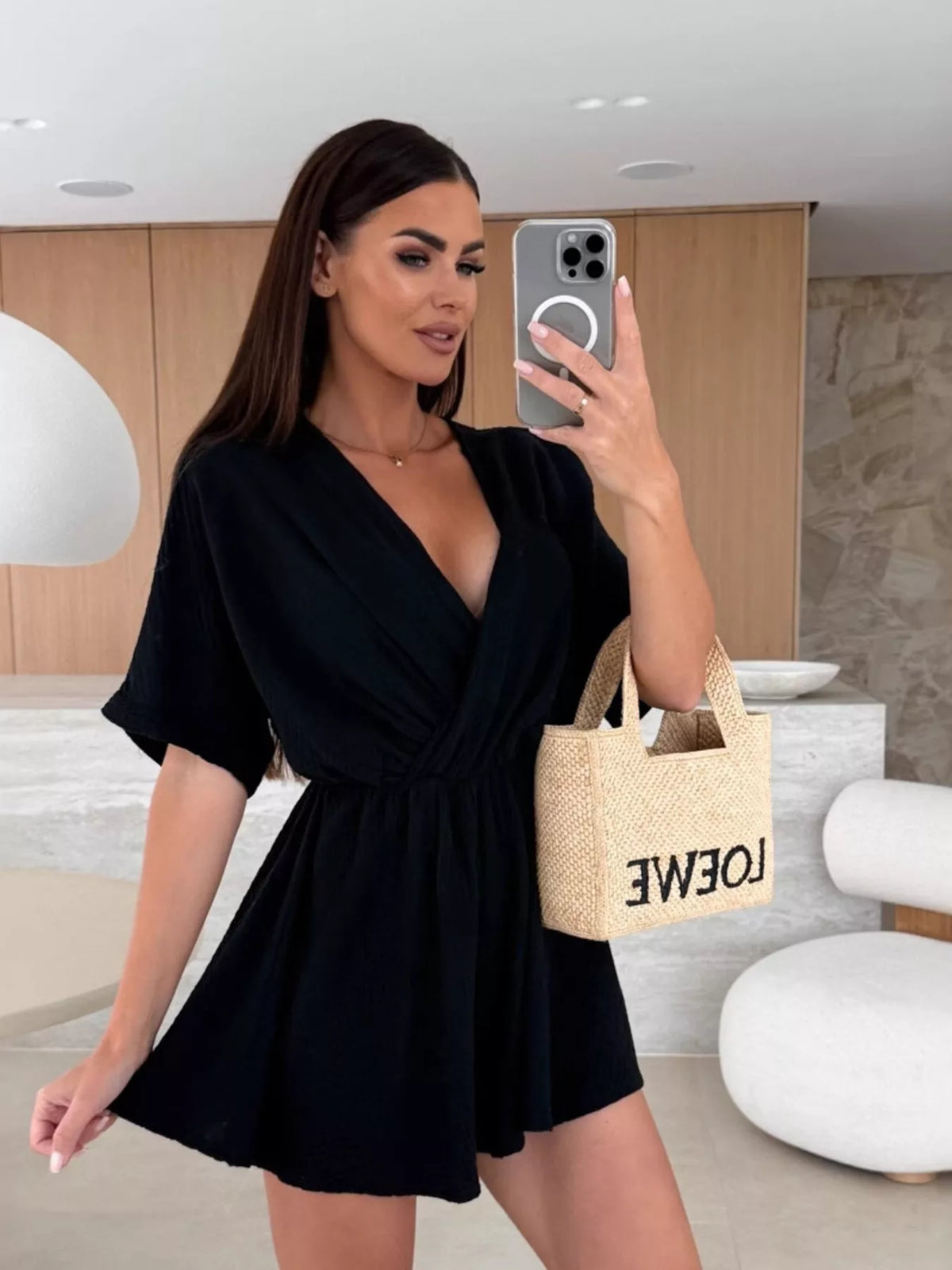 The Weekend Social Surplice Romper
