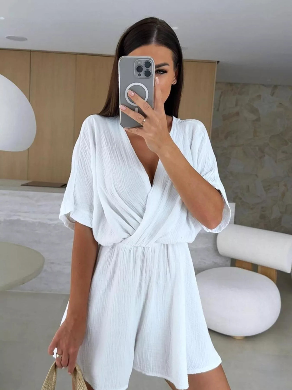 The Weekend Social Surplice Romper