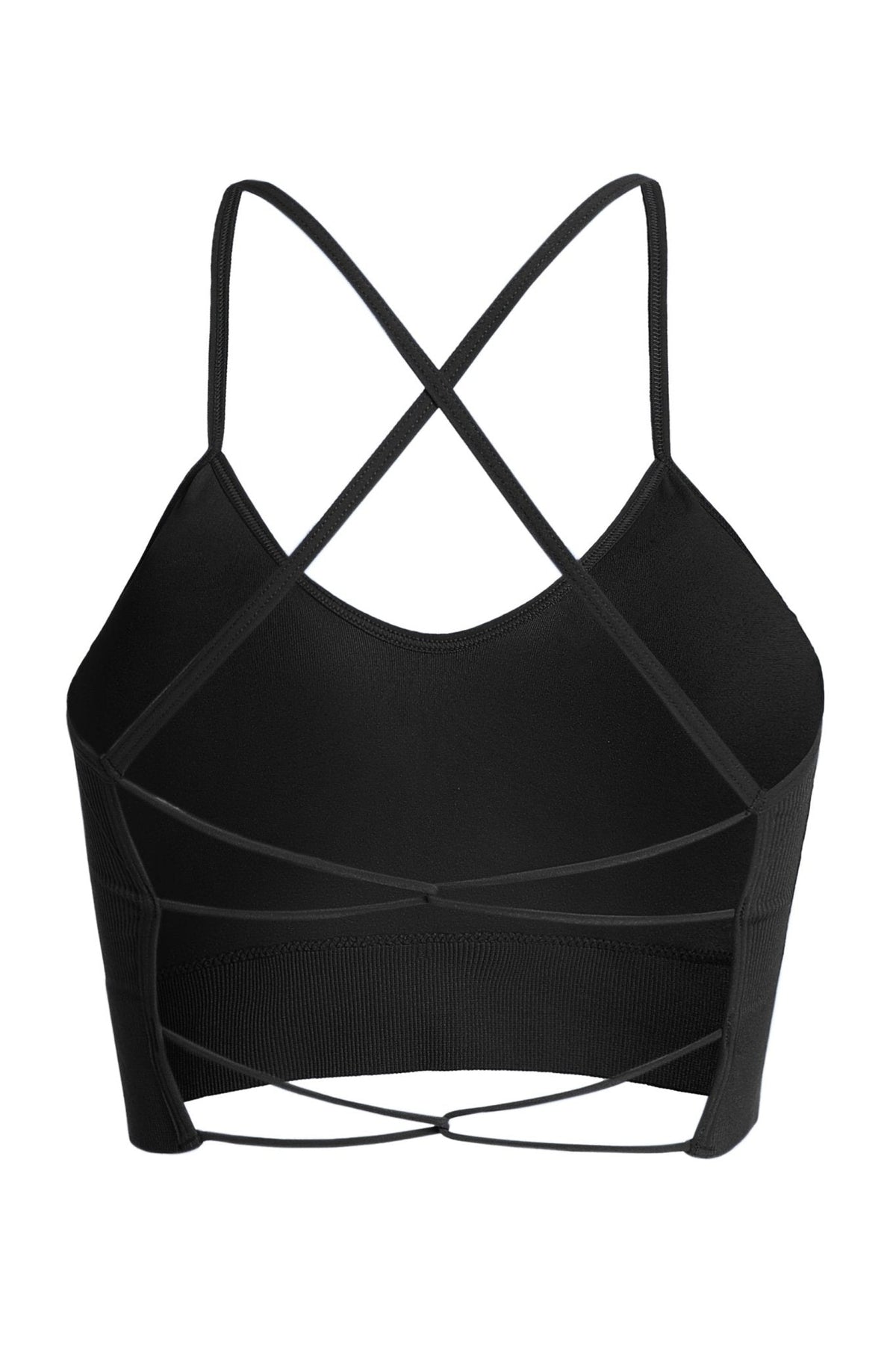 Blaire Sport Ribbed Cross-Back Sports Bra