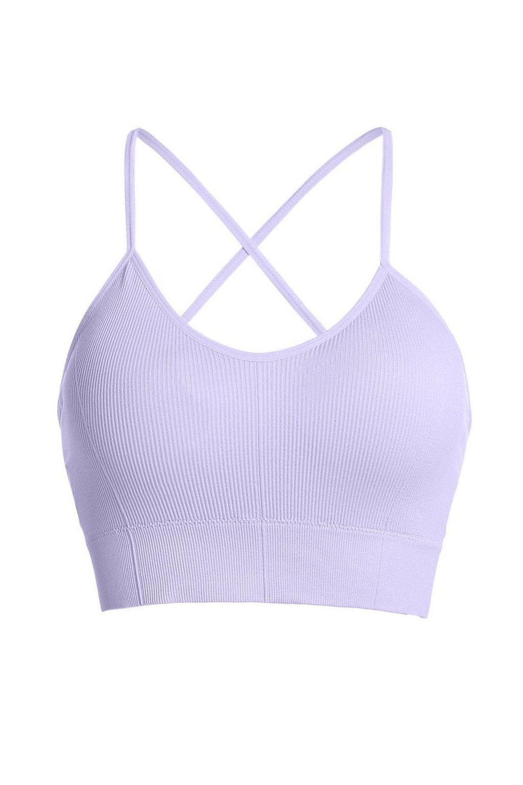 Blaire Sport Ribbed Cross-Back Sports Bra
