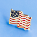 Waving American Flag Enamel Pin