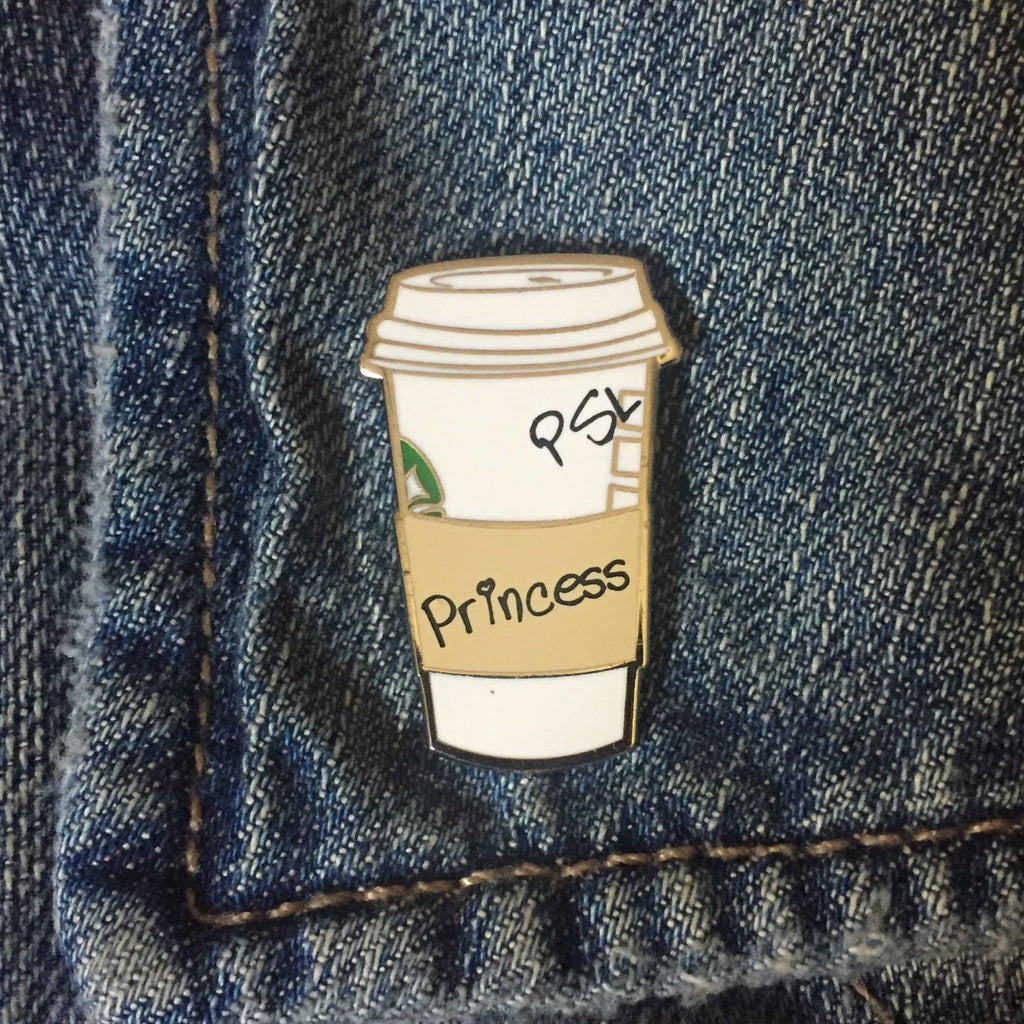 PSL Princess Coffee Cup Enamel Pin