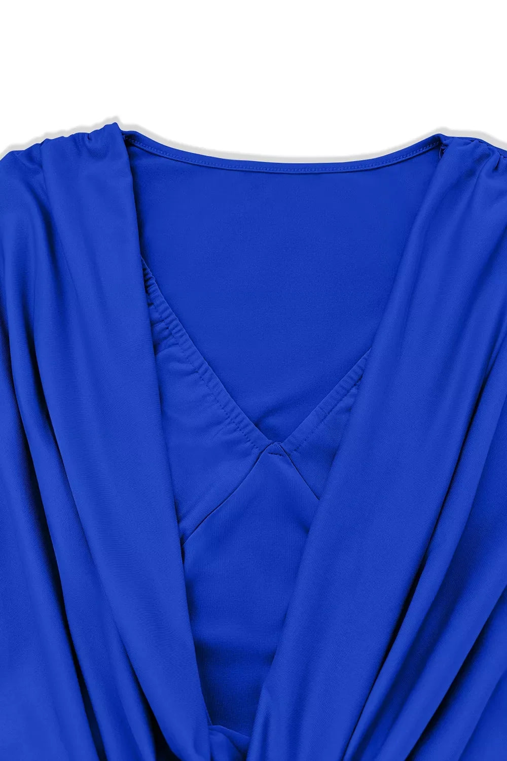 The Dinner Date Ruched Cowl Mini Dress