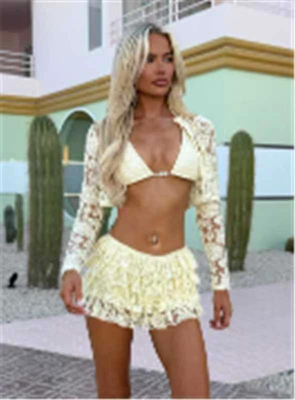 The Lace Daydream Three-Piece Skirt Set