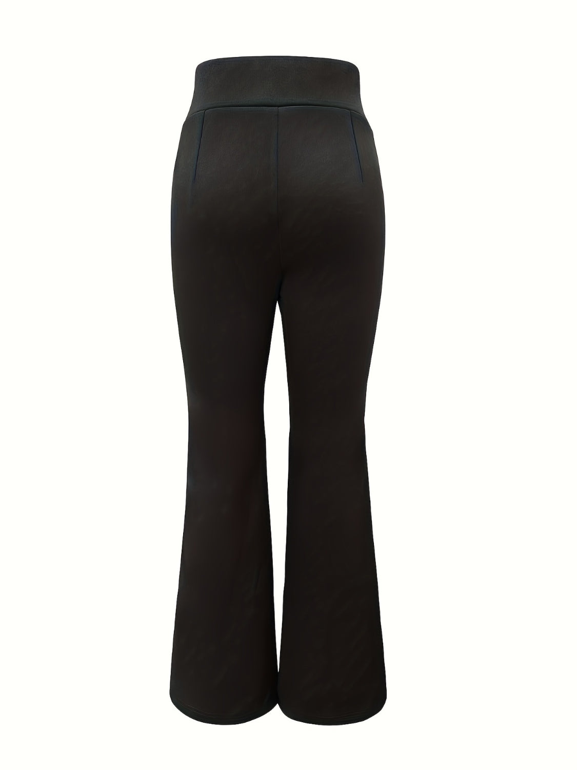 LuxeStyle Lace Up Slit Bootcut Pants – Stylish Crisscross Design See size chart under “more details”