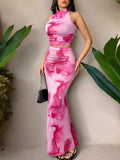 The Sunset Muse Halter & Mermaid Skirt Set