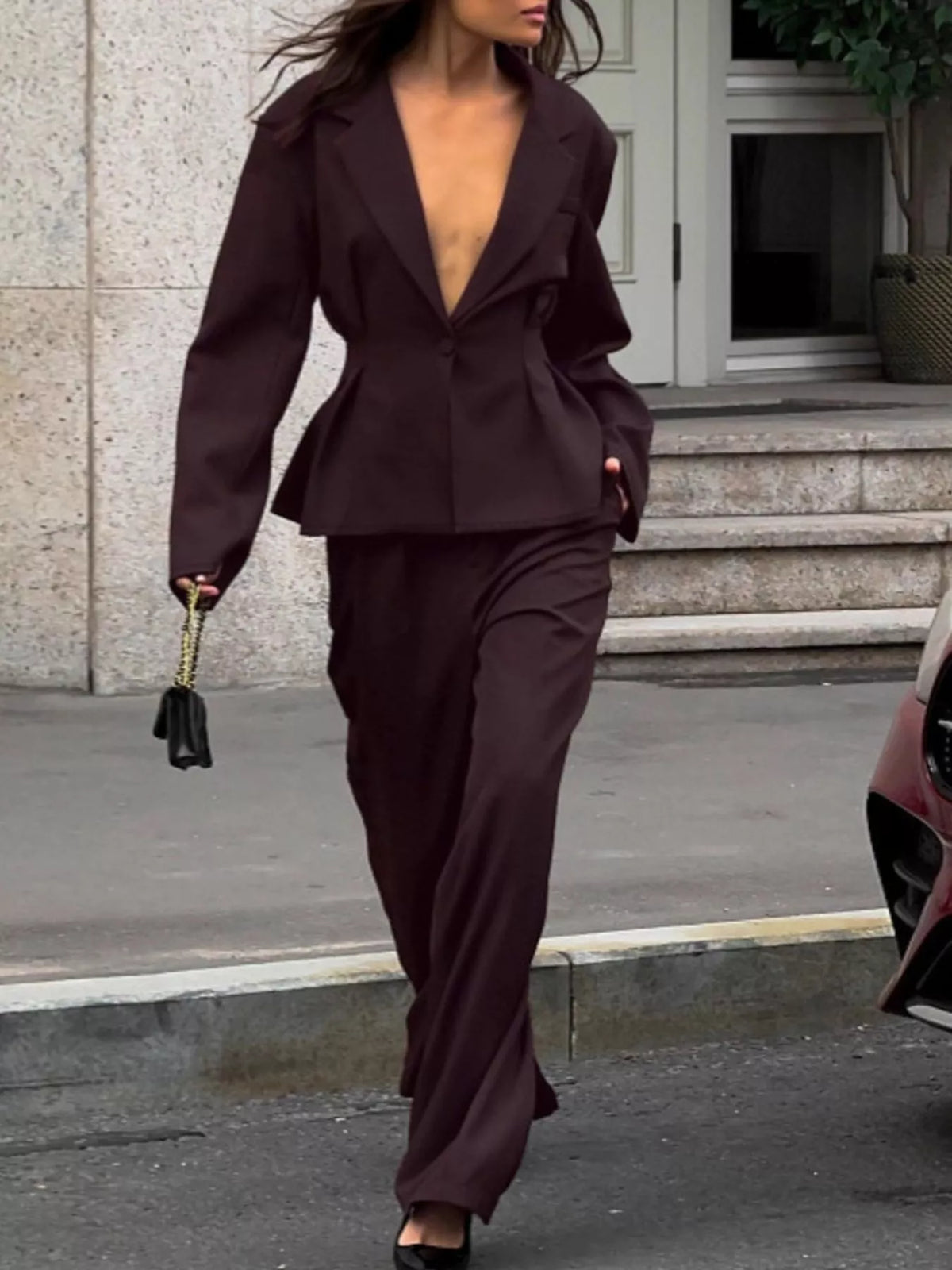 The Espresso Agenda Blazer & Pants Set