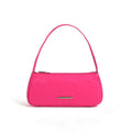 Nylon Mini Baguette Shoulder Bag | Silver Bar Hardware