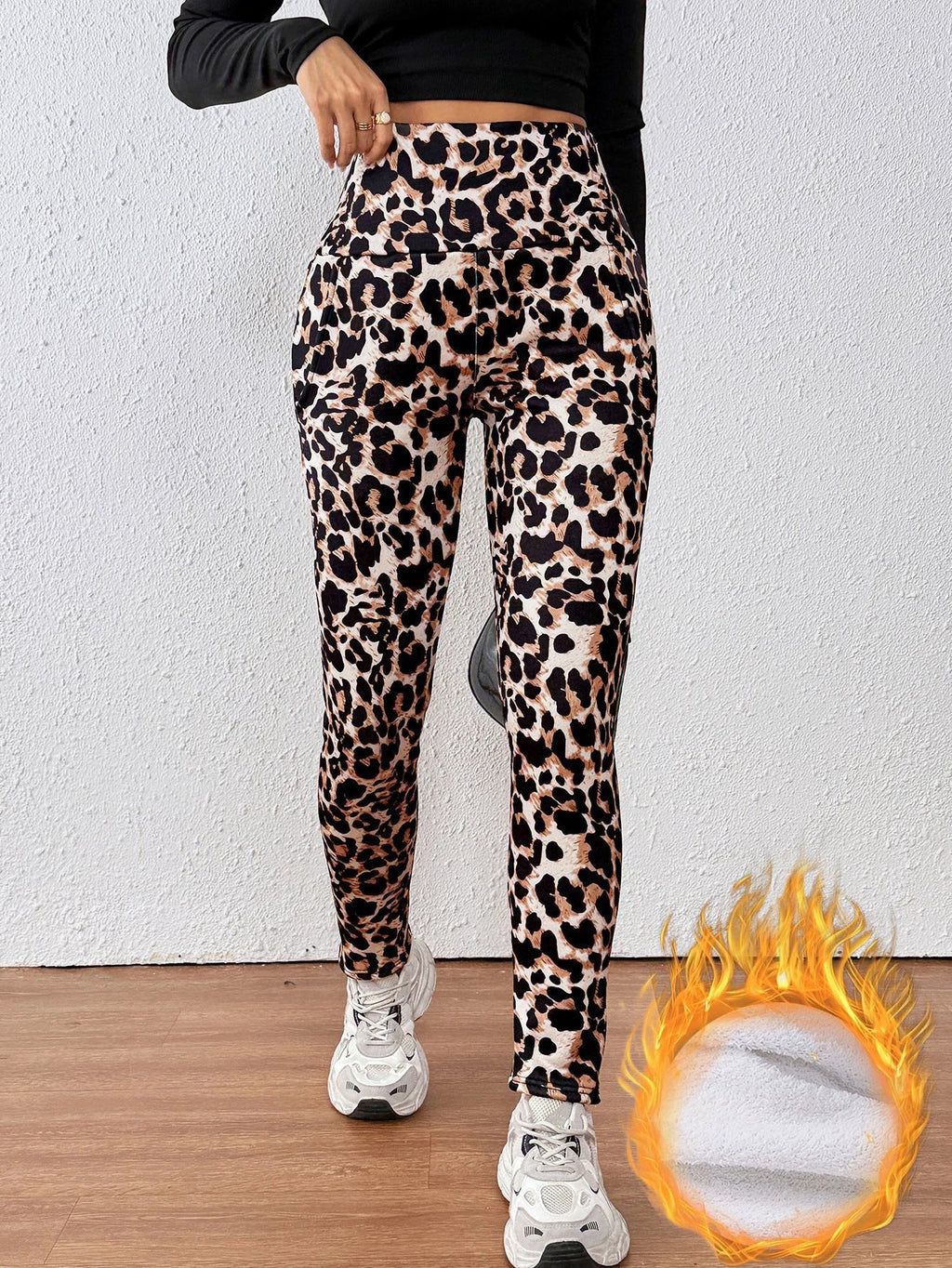 The Wild Stride High-Waist Leopard Leggings