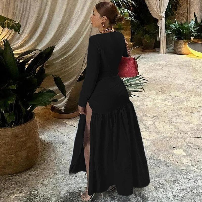 Midnight Muse Long Sleeve Cutout Dress