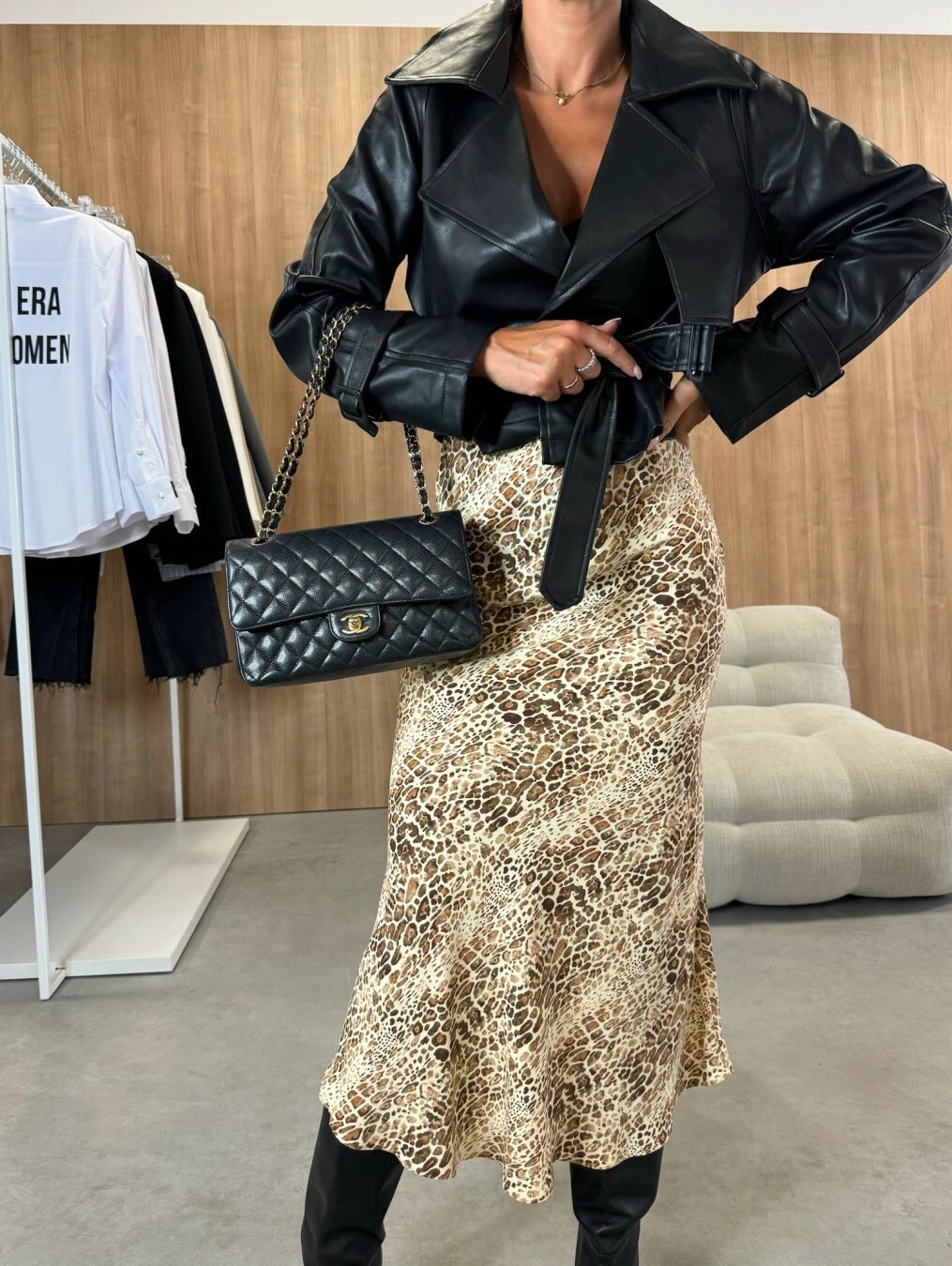 The Pattern Poise High-Waist Midi Skirt