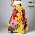 The Garden Escape Yellow Floral Maxi Skirt