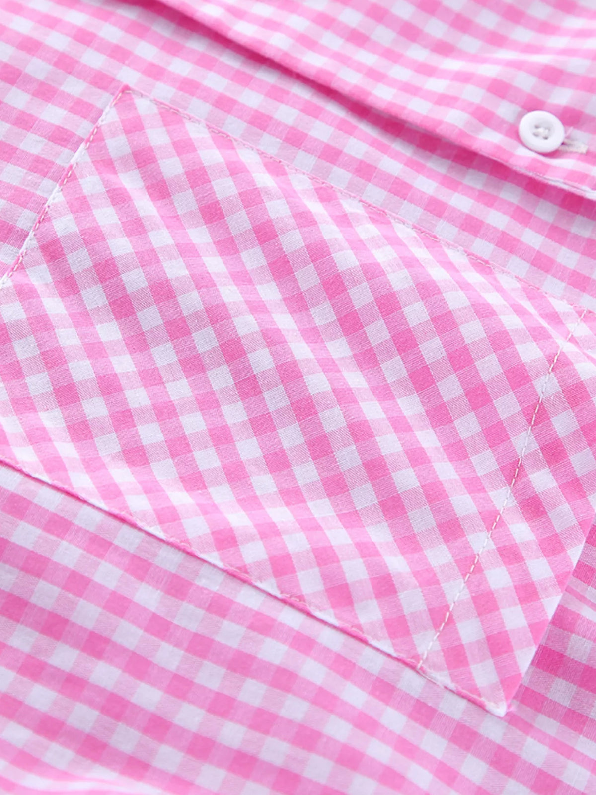 The Pink Check-In Gingham Pajama Set