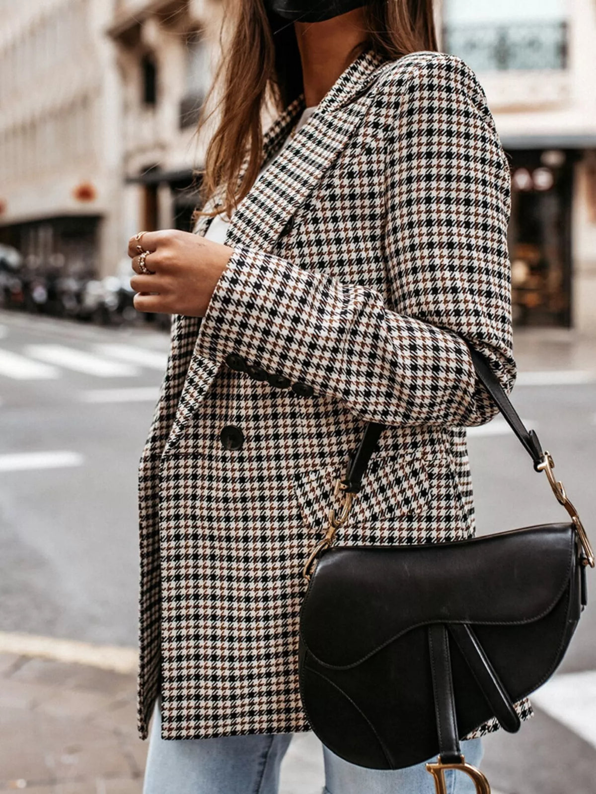 The Uptown Check Houndstooth Blazer