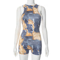 The Wild Canvas Printed Halter Romper