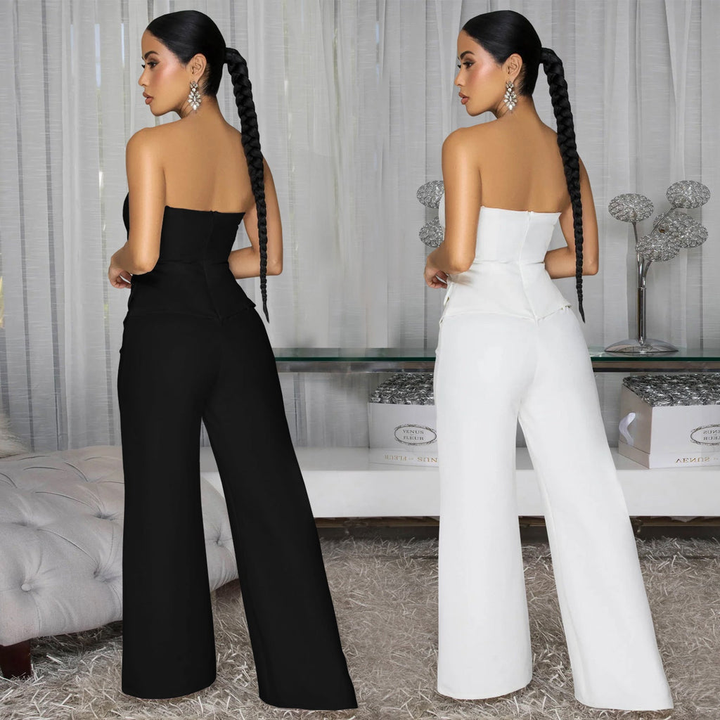 The Uptown Button-Detail Jumpsuit