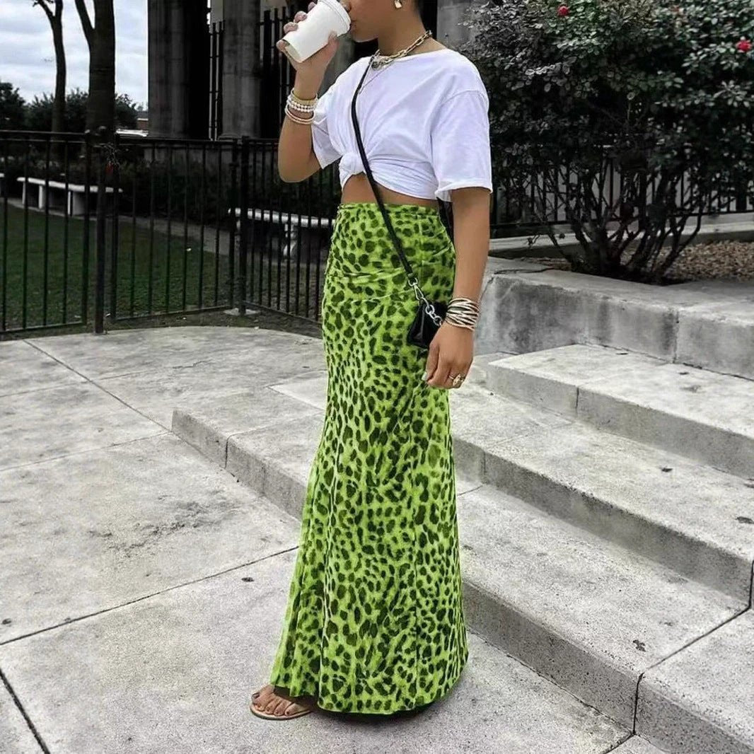 The Wild Spotlight Leopard Maxi Skirt