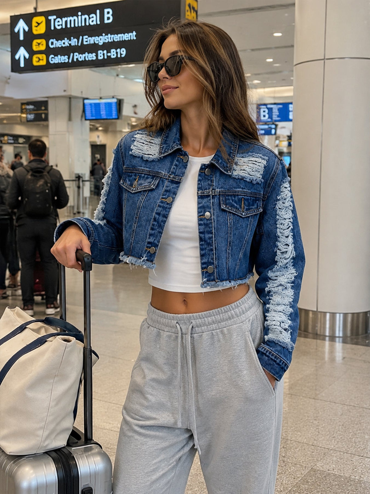 The Vintage Distressed Denim Set