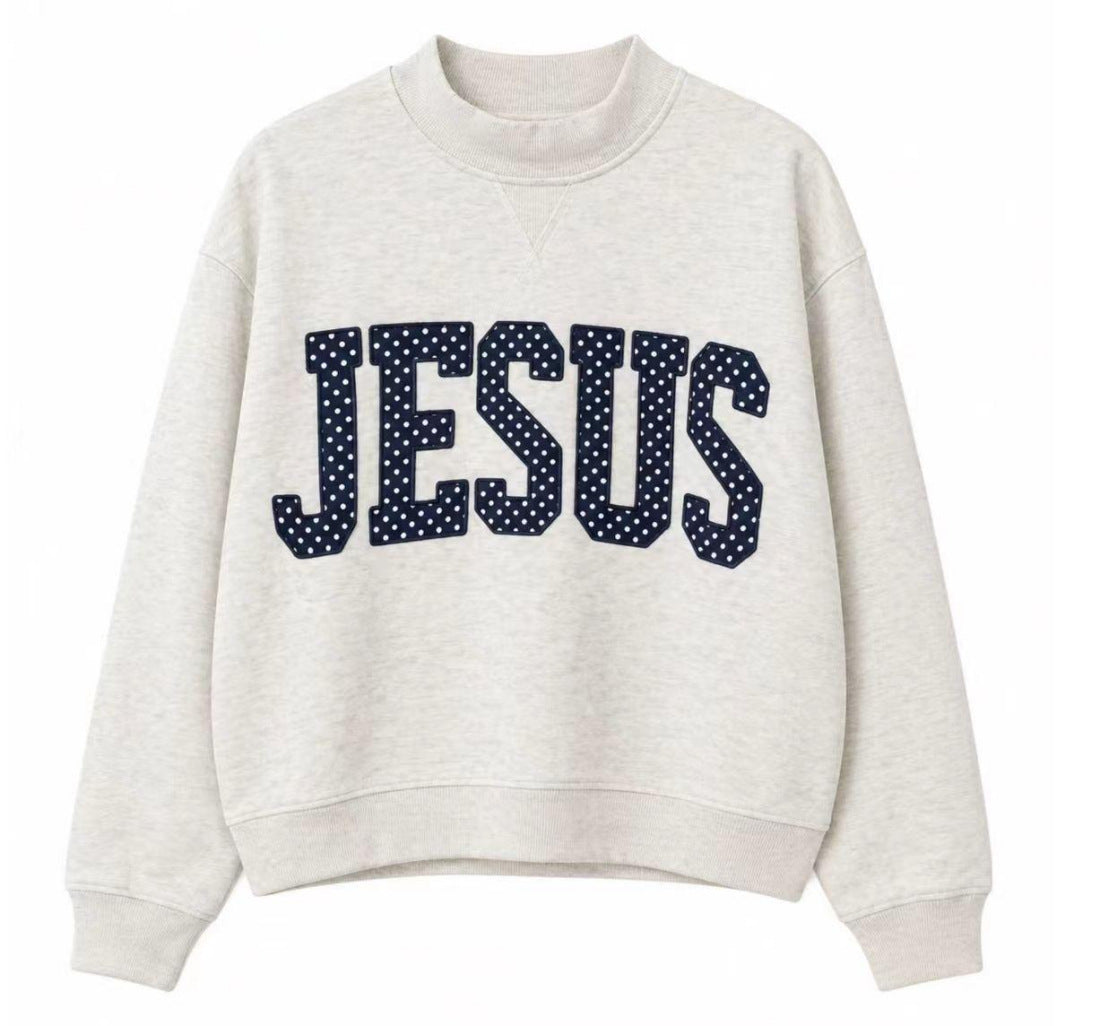 The Faith Statement JESUS Letter Sweatshirt