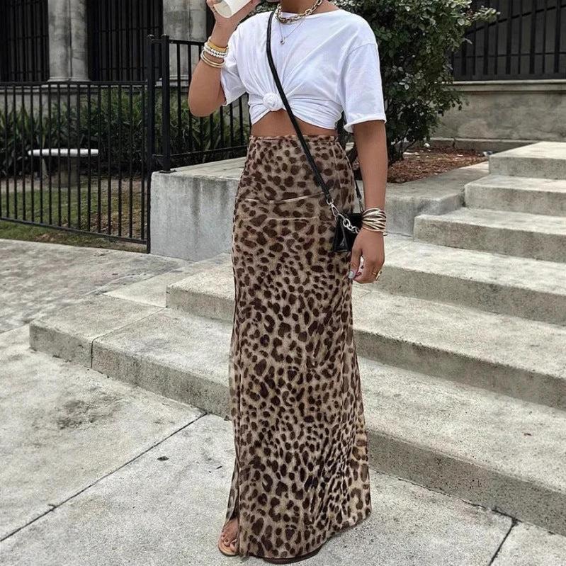 The Wild Spotlight Leopard Maxi Skirt