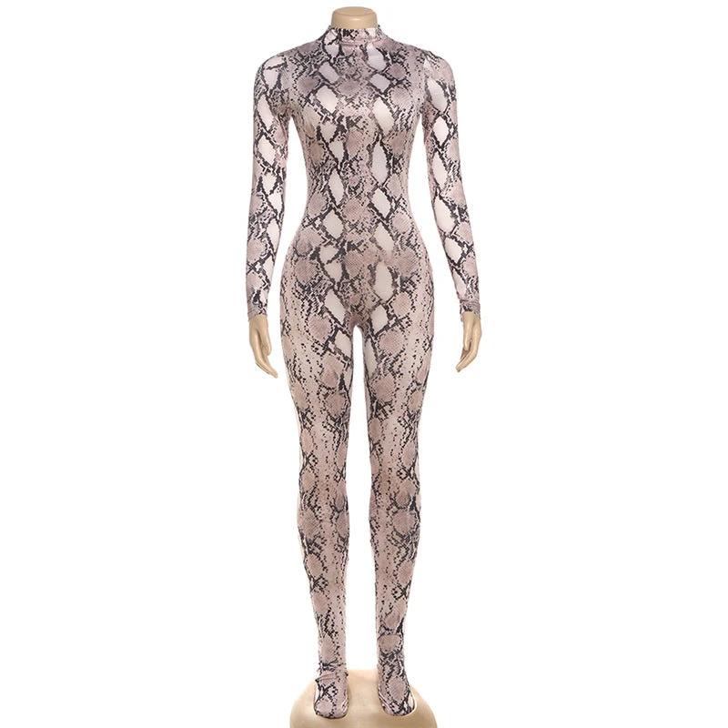 Wild Card High-Neck Printed Jumpsuit
