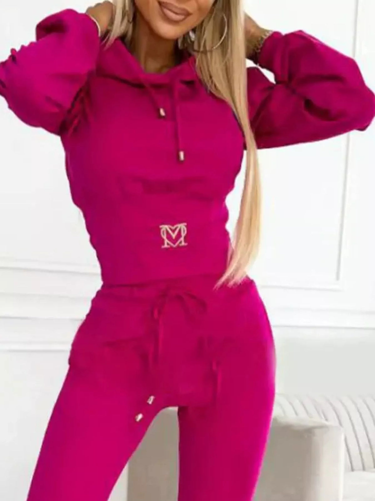 The Off-Duty Agenda Cropped Hoodie & Pants Set
