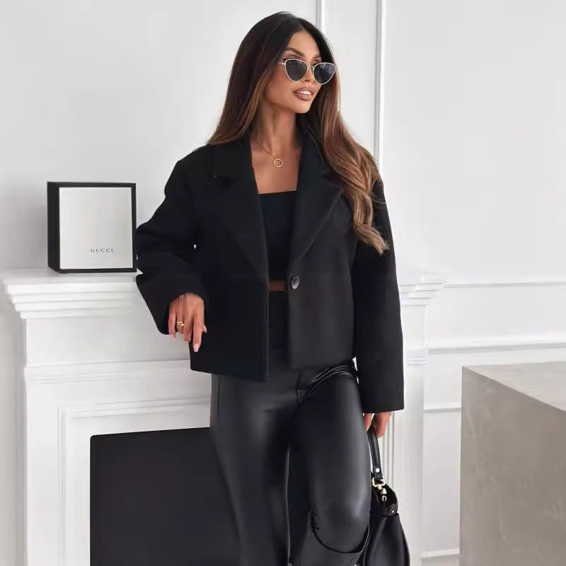 The Uptown Poise Short Lapel Coat