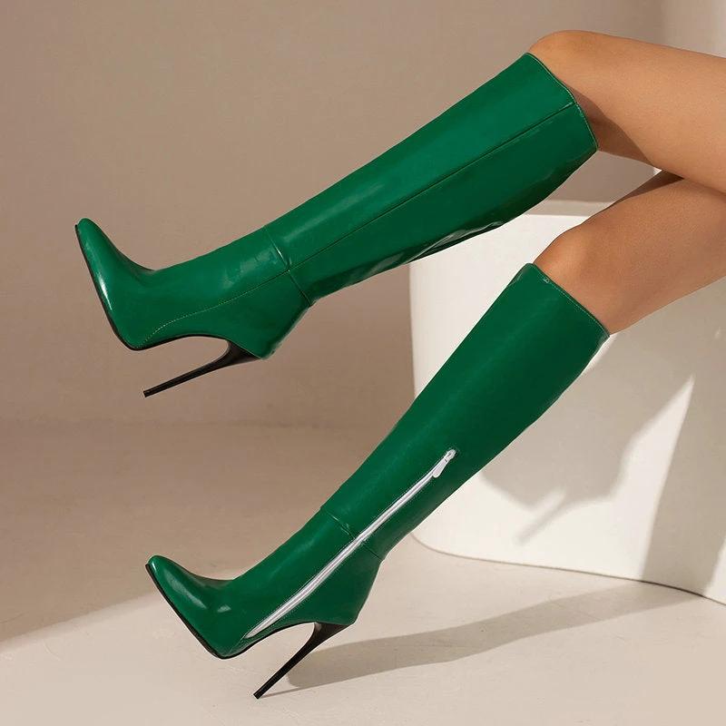 The Gloss Agenda Pointed-Toe Stiletto Boots