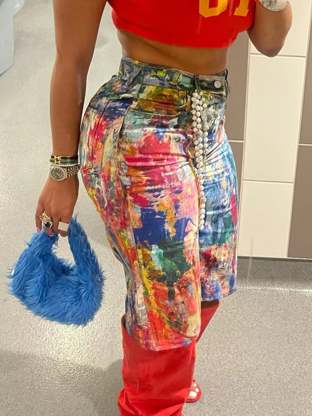The Paint Party Bermuda Shorts