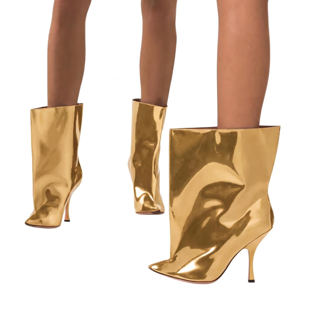 The Gloss Agenda Pointed-Toe Flared Boots