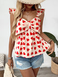 Cream Bowknot Baby Shirt | Flying Sleeve Tank Top