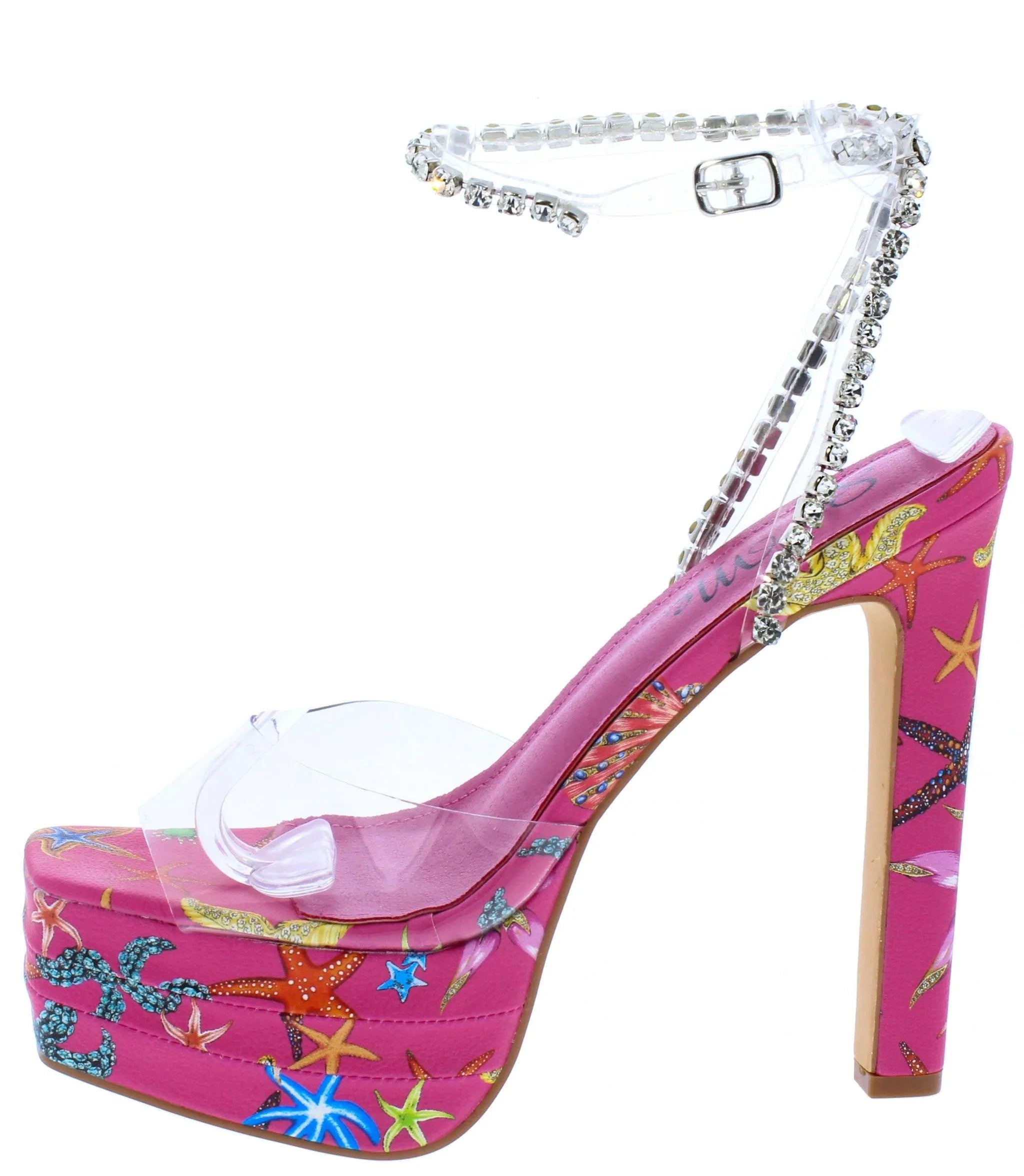 Pink Festival Platform Heels