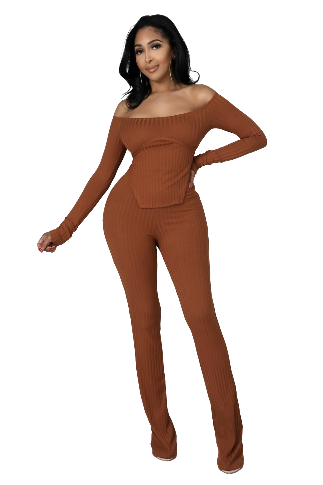 The Tall Order Off-Shoulder Pants Set